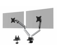 Durable Select Plus Dual Arm Monitor Mount Desk Clamp for 2 Screens, 17 - 32"