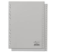 Durable 52 Part Numbered Tab Reinforced Punched Index Divider | A4 | Grey