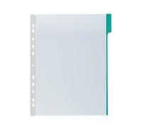 Durable 560705 Universal Punching Function Display Panel with Green Rider (Pack of 5)