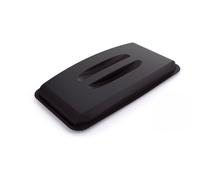 Durable Eco Recycling Bin Lid for Durabin 60, Black, Polypropylene | Blue Angel Certified, Fits Durabin 60 Litre Recycling Bins, Keeps Smells Inside, Food Safe, Colour-Coded Recycling