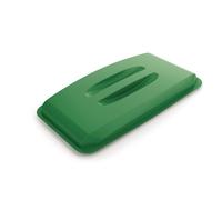 Durable 60L Bin Lid Green | Rectangular Recycling Bin Lid | Food Safe | DURABIN