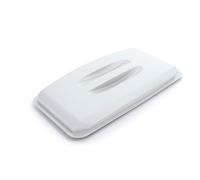 DURABIN 60L Rectangular Bin Lid - Strong Food & Freezer Safe - White Durable White 1 Pack