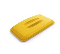 Durable 60L Bin Lid Yellow | Rectangular Recycling Bin Lid | Food Safe | DURABIN