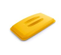 Durable 60L Bin Lid Yellow - Rectangular Recycling Bin Lid - Food Safe - Durabin | Size: 1 Pack Durable Yellow 1 Pack