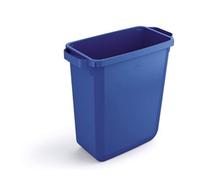 Durable 60L Waste Bin Blue - Rectangular Recycling Food Bin DURABIN