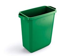 Durable DURABIN 60 Rectangular Waste Bin Green - 60 Litre Capacity - Food and Freezer Safe - Perfect for Waste Collection or Recycling