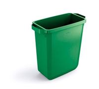 Durable DURABIN 60 Rectangular Waste Bin Green - 60 Litre Capacity - Food and Freezer Safe - Perfect for Waste Collection or Recycling