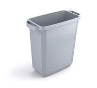 Durable 60L Waste Bin Grey - Rectangular Recycling Bin - Food Bin - Durabin | Size: 1 Pack Durable Grey 1 Pack