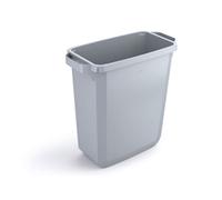 Durable 60L Waste Bin Grey - Rectangular Recycling Food Bin DURABIN