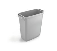Durable 60L Waste Bin Grey - Strong Rectangular Recycling Bin - Durabin | Size: 1 Pack Durable Grey 1 Pack