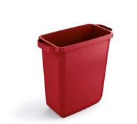 Durable 60L Waste Bin Red - Rectangular Recycling Bin - Food Bin - Durabin