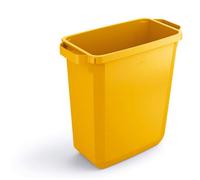 Durable 60L Waste Bin Yellow - Rectangular Recycling Bin - Food Bin - Durabin