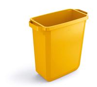 DURABIN 60L Rectangular - Food Safe Waste Recycling Bin - Yellow Durable Yellow 1 Pack