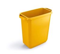 Durable 60L Waste Bin Yellow - Rectangular Recycling Food Bin DURABIN