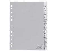 Durable 641010 File Dividers made of PP Blank Tabs for A4 12 Sheets Grey Jan-Dec