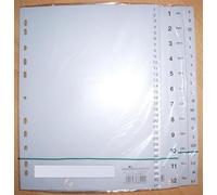 Durable 651410 monthly register 12 Sheets (A4, embossed Taben Jan-Dec, PP Full Covering) 25-Piece, gray
