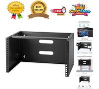 Durable 6U Shallow Server Rack - Easy Install, 20kg Weight Capacity, Black