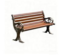 Durable 71in Aluminum Garden Bench with Backrest - Weather-Resistant Outdoor Patio Seating Perfect for Parks & Gardens (Zinc Alloy 180cm)