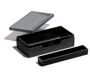 Durable 761258 VARICOLOR Job Case, Compact Case for Office Stationary with Removable Pen Tray, Charcoal