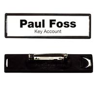 Durable 813301 Clip-Card Name Plate with Safety Pin 17 x 67 mm Clear Pack of 25