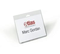 Durable Security Name Badge Without Clip 60X90mm Clear Pack of 20 813519