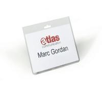 Durable Security Name Badge Without Clip 60X90mm Clear Pack of 20 813519