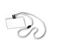 DURABLE 8139 10 Name Plate with Textile Ribbon 10 mm 90 x 60 mm Pack of 10