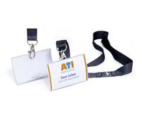 Durable CLICK FOLD Safety-Clip Lanyard Name Badge ID Holders | 10 Pack | 54x90mm