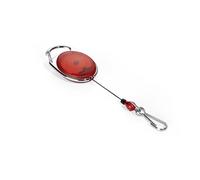 Durable 832703 Jojo Style Retractable Reel Clip with Spring Clip - Red , Pack of