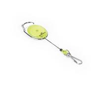 Durable 832704 Jojo Style Retractable Reel Clip with Spring Clip - Yellow , Pack