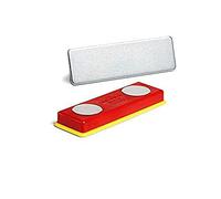 Durable 891700 Magnet set and metal plates, 10-Piece, Red/Yellow