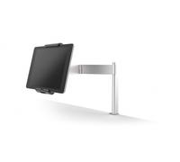 Aluminium Tablet Holder iPad Bed Table Clamp - Lockable & Rotatable Durable Silver One Size