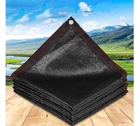 Durable 90% UV Protection Garden Shade Sail 3x3m Multifunctional Sun Shade Netting for Patios Greenhouses and Plants Heavy Duty Outdoor Tarp Black 6x8m
