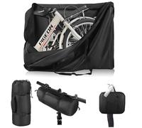 Durable 900D Carry Bag for 20 Inch Bicycle, Universal Folding Bicycle Transport Storage Bag with Strong Strap for Folding Wheels, Waterproof