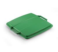 Durable 90L Bin Lid Green - Square Recycling Bin Lid - Food Safe - Durabin