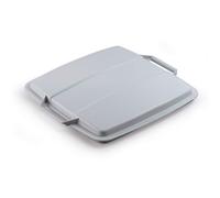 Durable Durabin 90L Square Recycling Bin Lid, Food & Freezer Safe, Grey