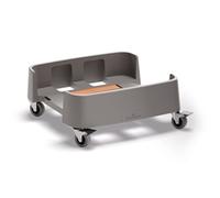 Durable 90L Linkable Bin Trolley - Robust Modular Waste Trolley For Durabin Bins, Grey