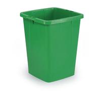 Durable DURABIN 90 Rectangular Waste Bin Green | 90 Litre Capacity | Food and Freezer Safe | Perfect for Waste Collection or Recycling