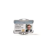 Durable Dual Sec Pass Holder No Clip P50
