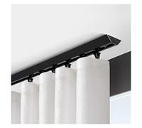 Durable 9m Ceiling Curtain Track System Smooth Room Divider for Hotels Kitchens Schools Black Ceiling Mount Curtain Rail SetVersatile & Easy to Install