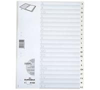 Durable A-Z Index Dividers | A4 Portrait Full Covering | Pack of 20 Dividers | White | Made in Germany