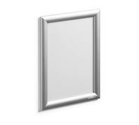 Durable A4 Aluminium Snap Frames - Wall Mountable with Self-Adhesive Pads or Screws - Silver - Pack of 1 - Ideal for Displaying Menus, Posters, and More