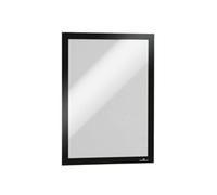 DURABLE Duraframe A4 Display Frame Adhesive, Magnetic Black PVC (Polyvinyl Chloride) 487201 23.4 (W) x 0.6 (D) x 32.6 (H) cm Pack of 2
