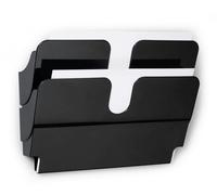 Durable A4 Magnetic Literature Holder | Dual Wall Display | FLEXIPLUS | Black
