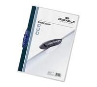 Durable A4 SwingClip Folder Polypropylene Capacity 30 Sheets, Blue, Pack of 25