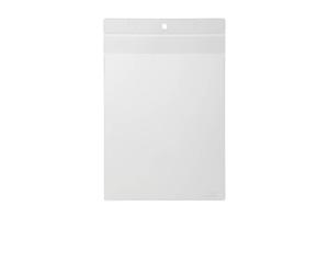 Durable A5 Clear Anti-Tear Plastic Wallets with Hanging Hole - Top Opening Poly Pockets for Lanyards and Racking - 10 Pack
