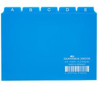 Durable Leitregister A - Z, A6 quer, 1 Stück, blau, 366006 blau DIN (US IMPORT)