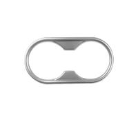 Durable ABS Chrome Water Cup Holder Frame Decoration Cover Strip Car Accessories For A4 For A5 For B9 2017-2018 Universal Interior Accessories
