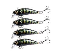 Durable ABS Minnow Bait Painting Sinking Hard Bait Artificial Minnow Lure Slow Sinking Artificial Fishing Lures for Various Fish Species
