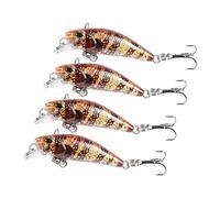 Durable ABS Minnow Bait Painting Sinking Hard Bait Artificial Minnow Lure Slow Sinking Artificial Fishing Lures for Various Fish Species
